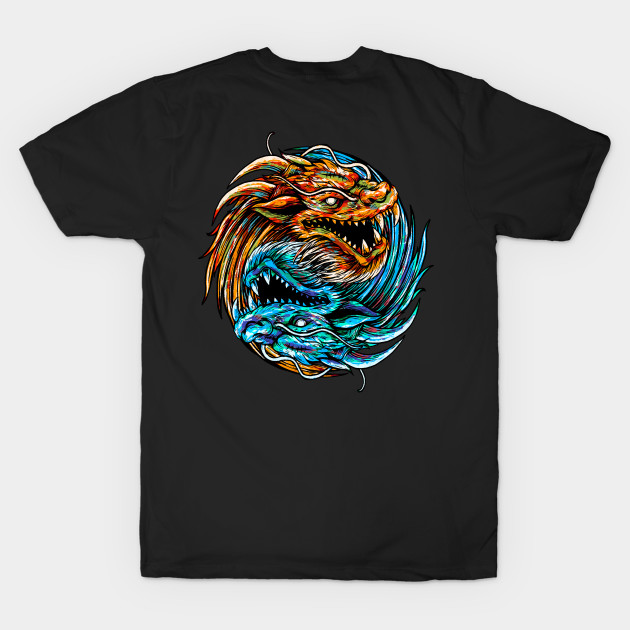 Dragon Yin Yang Backprint by Tuye Project